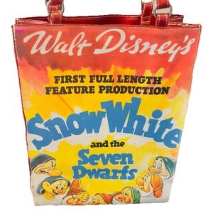 DISNEY Snow White‎ and the Seven Dwarfs Womens Purse Handbag Tote Vintage Poster
